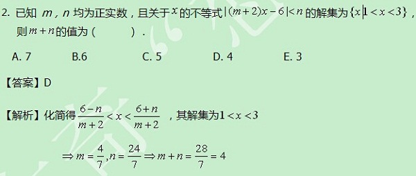 【太奇MBA 2014年8月21日】MBA數(shù)學(xué)每日一練 解析